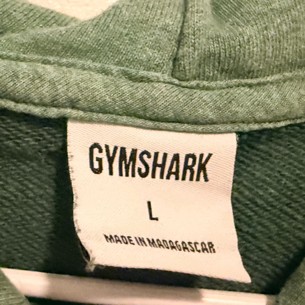 Gymshark Green Hooded Pullover Sweatshirt - Picture 4 of 4
